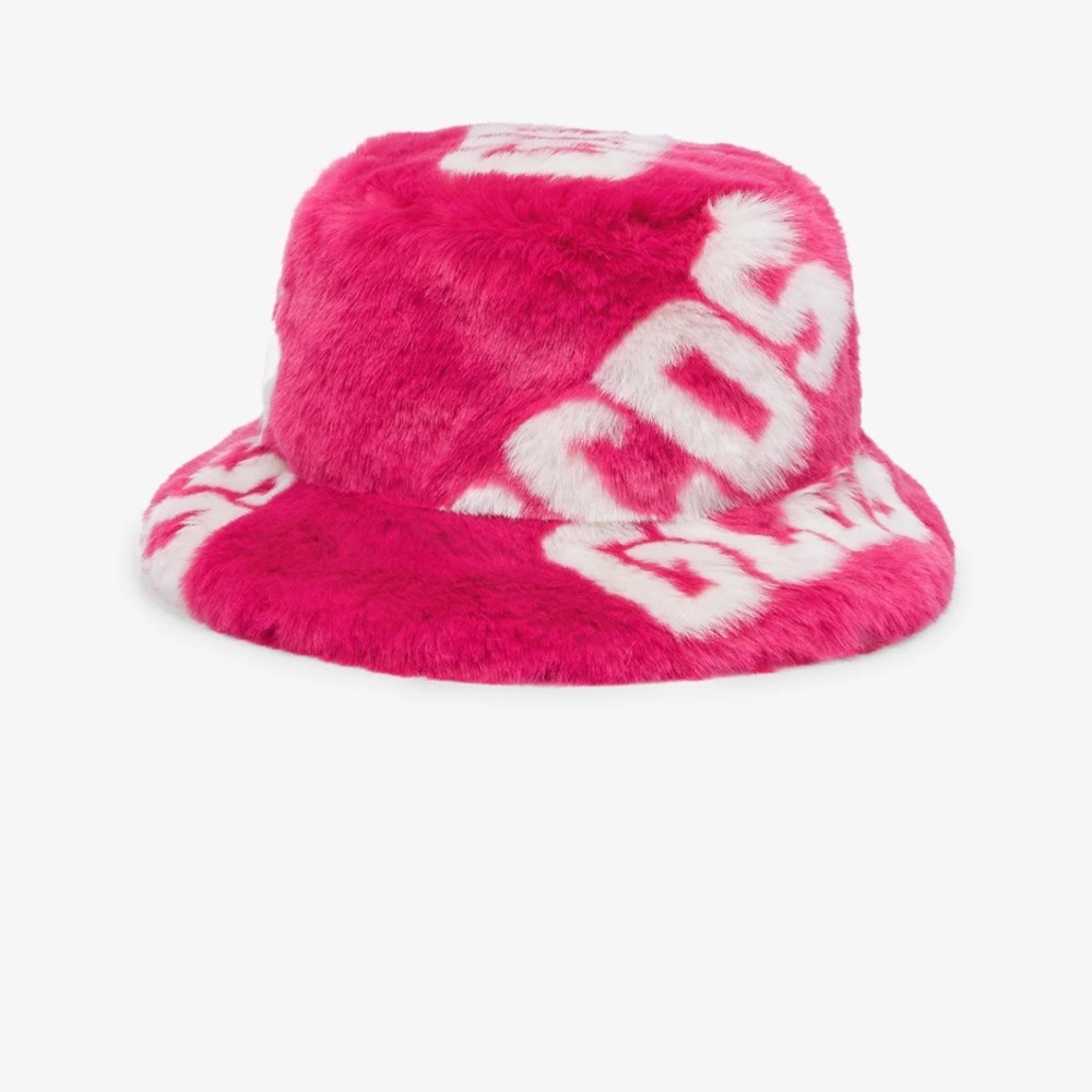Brand New GCDS Fur Hat & Fur Slippers Size 8. Must Buy Together